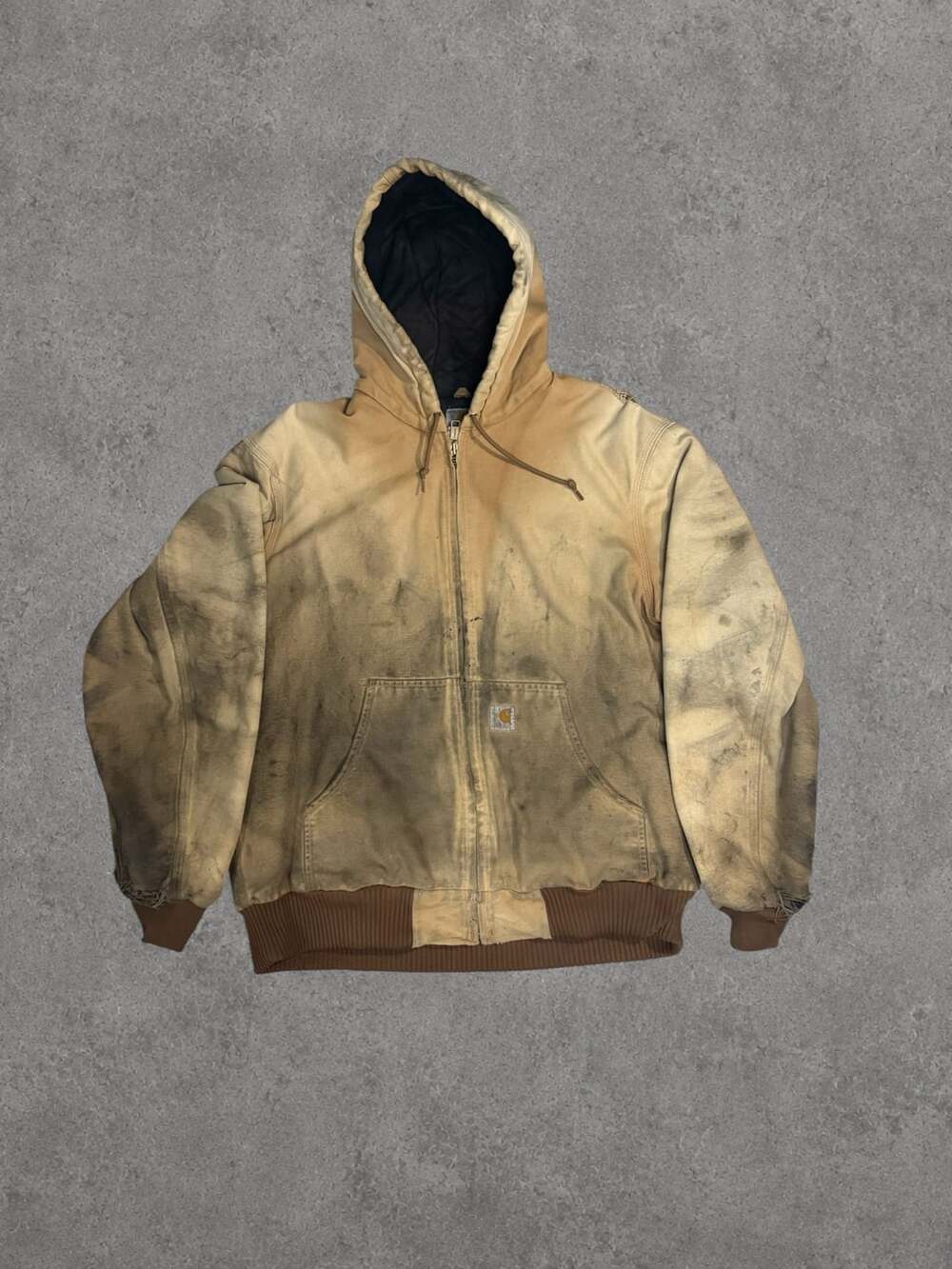 Carhartt J130 Hooded Work Jacket Faded Brown
